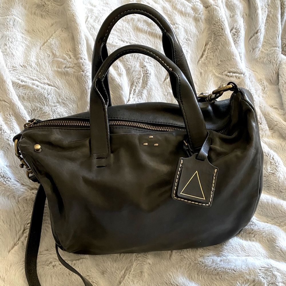 Kelsi Dagger Brooklyn Black Leather Satchel